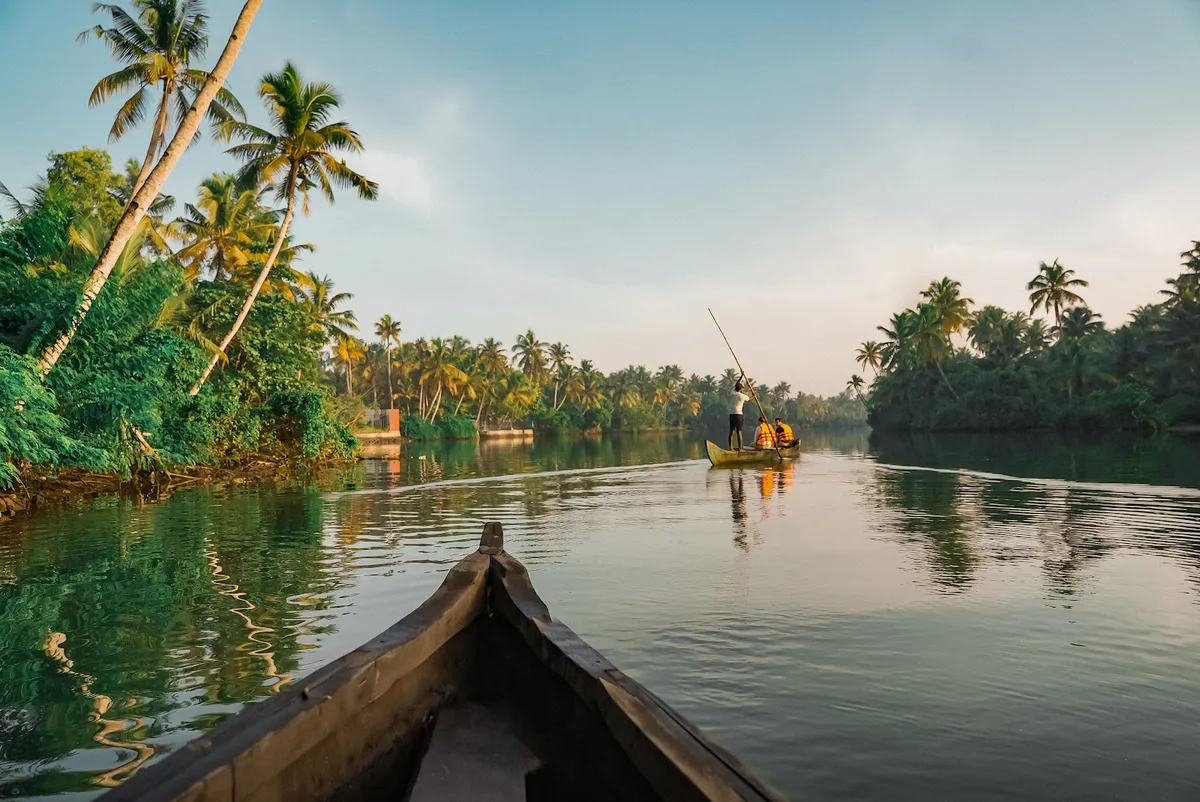 Kalloos Island, Kerala interior view