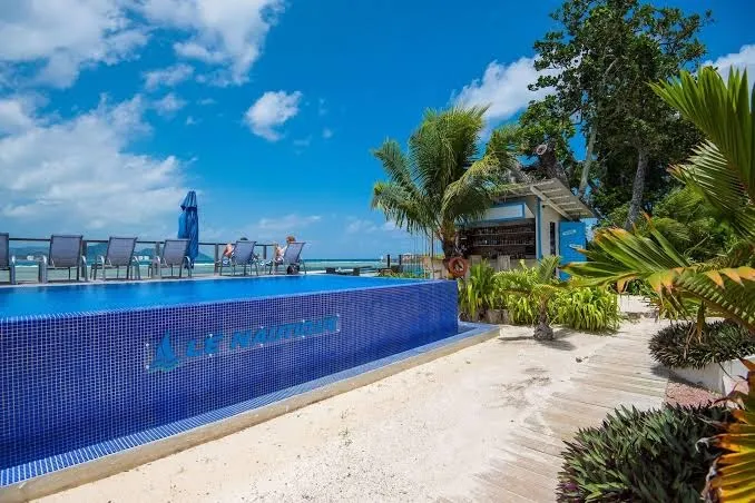 Le Nautique Luxury Waterfront Hotel, Restaurant & Bar, La Digue interior view