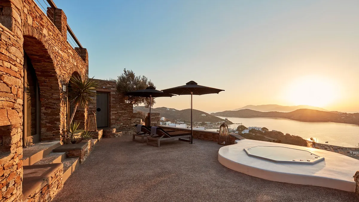 Liostasi Hotel, Greek Islands interior view