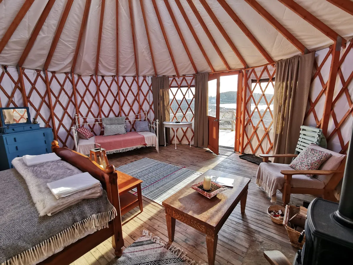 Lough Mardal Lodge | Lakeside Glamping and Eco Lodge | Donegal, Ireland, Wild Atlantic Way interior view