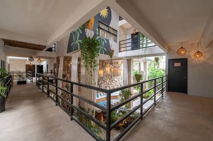 Mayan Monkey Hostel Tulum, Yucatan Peninsula interior view