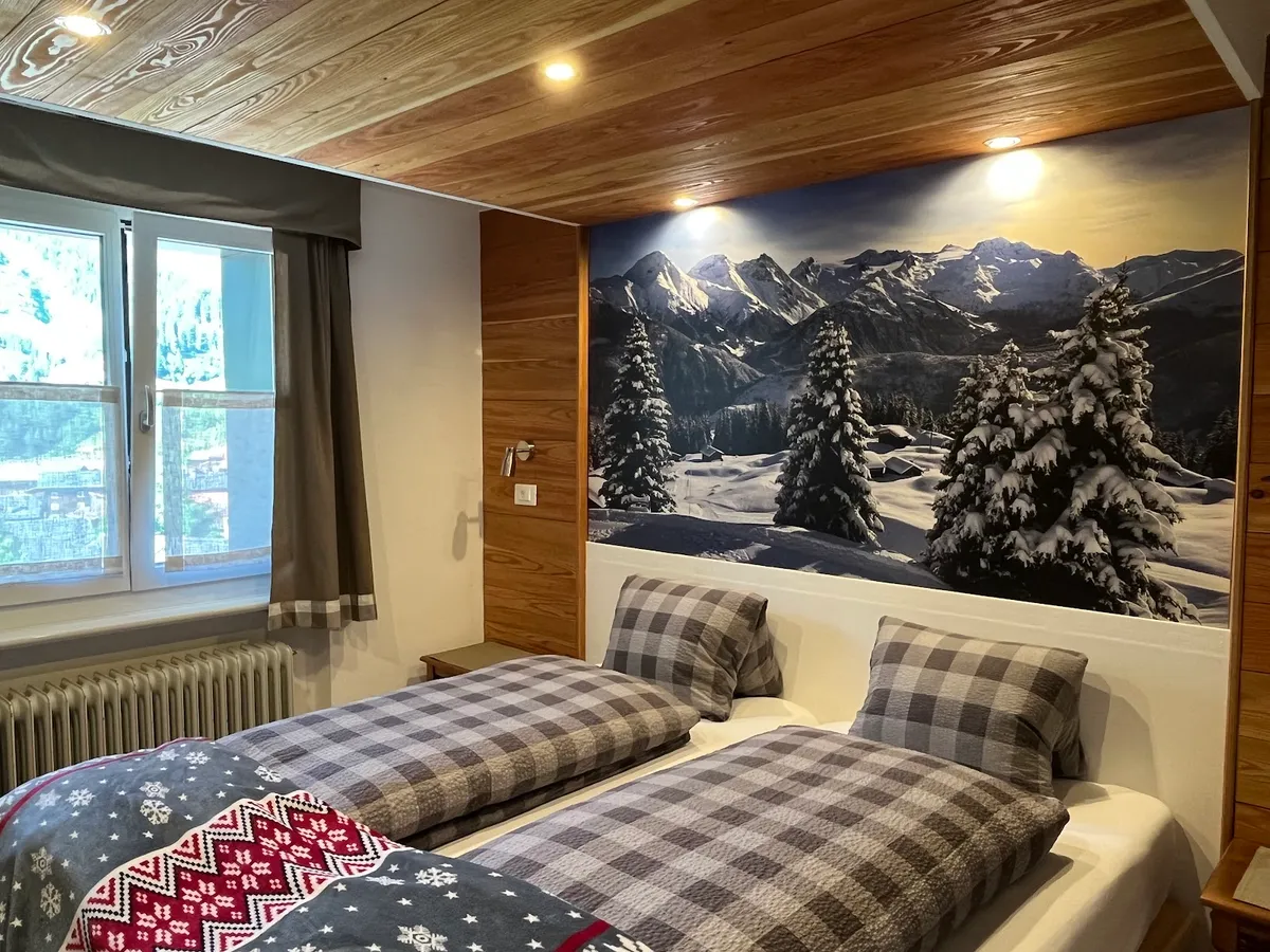 Mountain Lodge Sedrun, Swiss Alps interior view