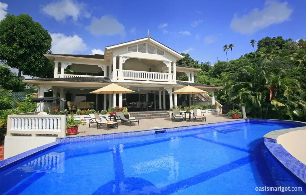 Oasis Marigot, St. Lucia Villas, Marigot Bay interior view