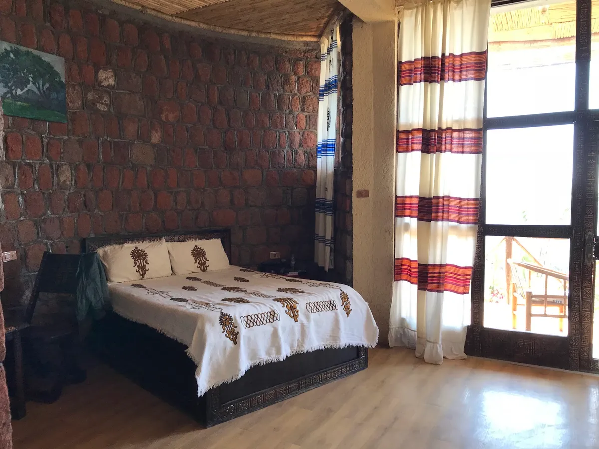 Old Abyssinia Lodge, Simien Mountains interior view