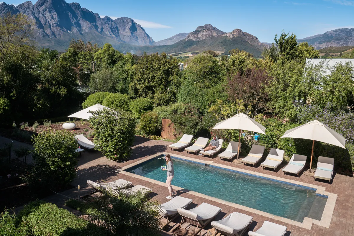 Plumwood Boutique Hotel, Franschhoek interior view