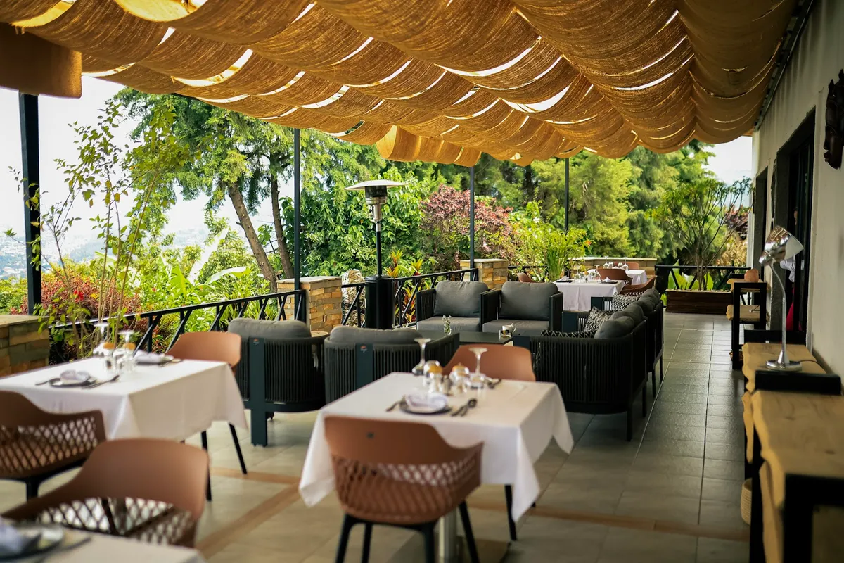 Rubona Hill Lodge. Boutique Hotel Lake Kivu Gisenyi, Gisenyi interior view
