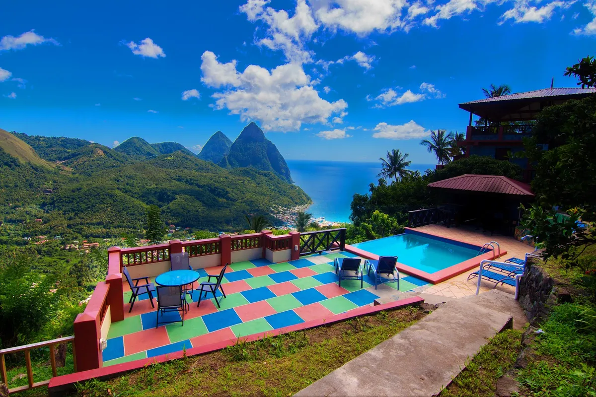 Samfi Gardens, Marigot Bay interior view