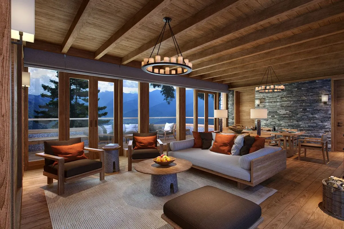 Six Senses Paro, Paro interior view