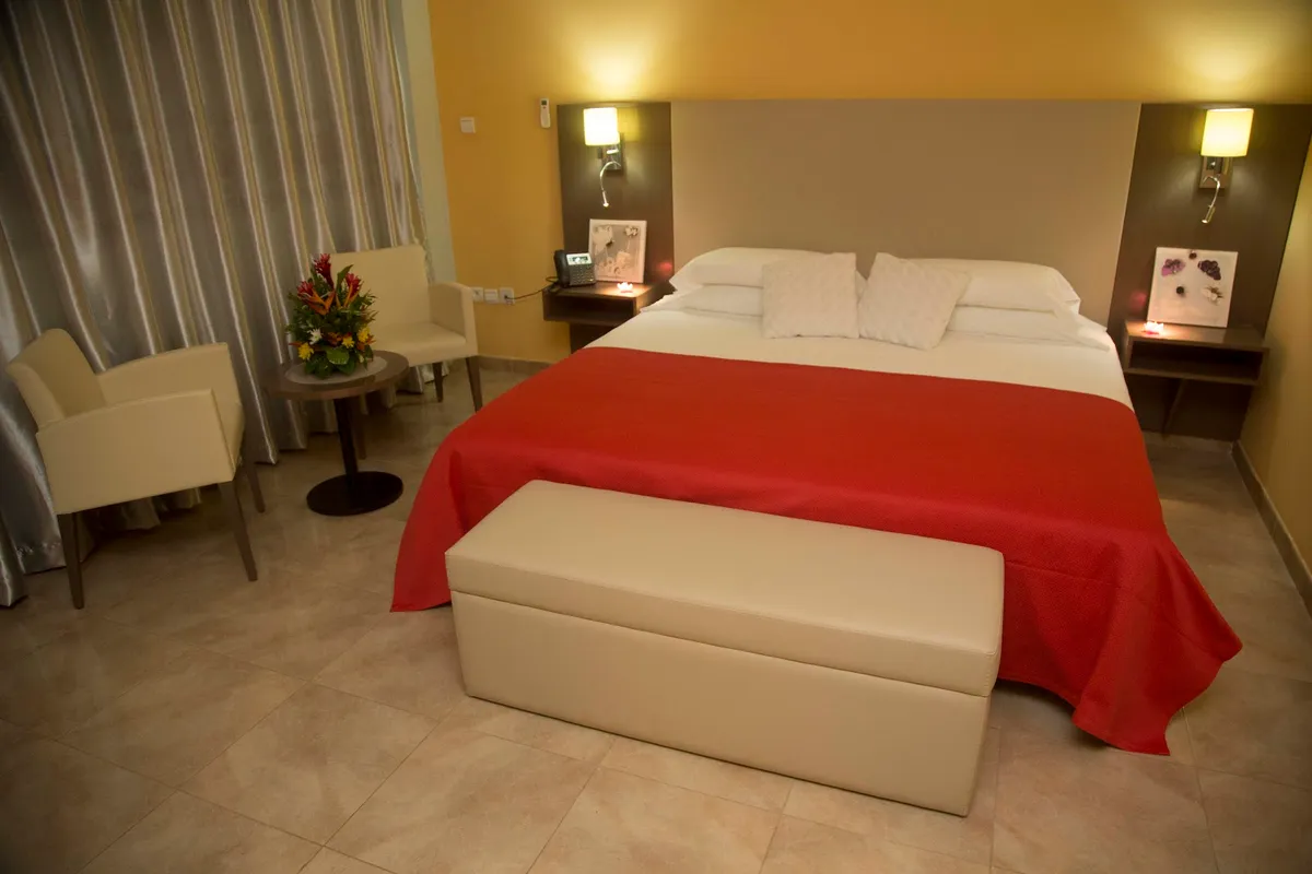 Small boat hotel, Conakry interior view