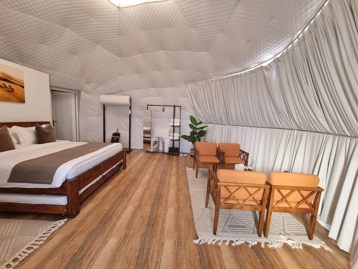 Starry Domes Desert Camp, Wahiba Sands interior view