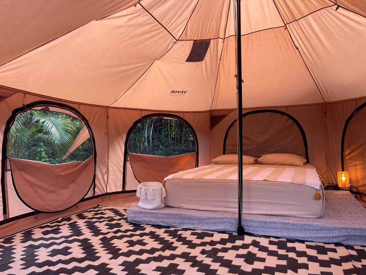 SurFreak Glamping Backyard Experience, Nicoya Peninsula interior view