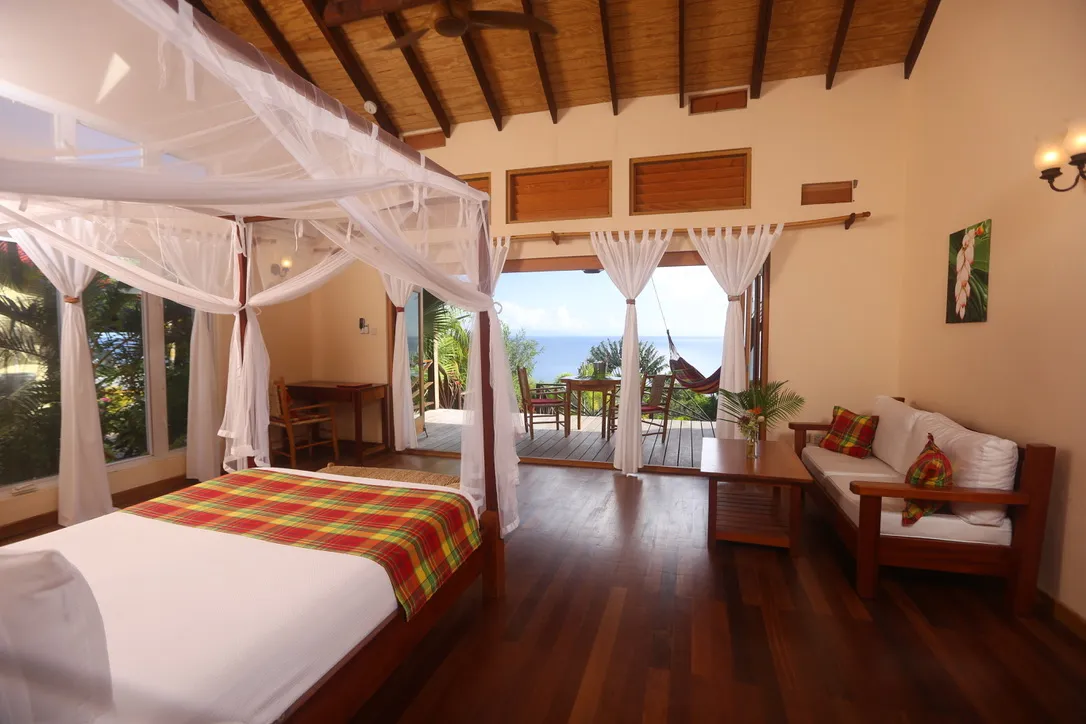 Têt Rouge Resort, Soufriere interior view