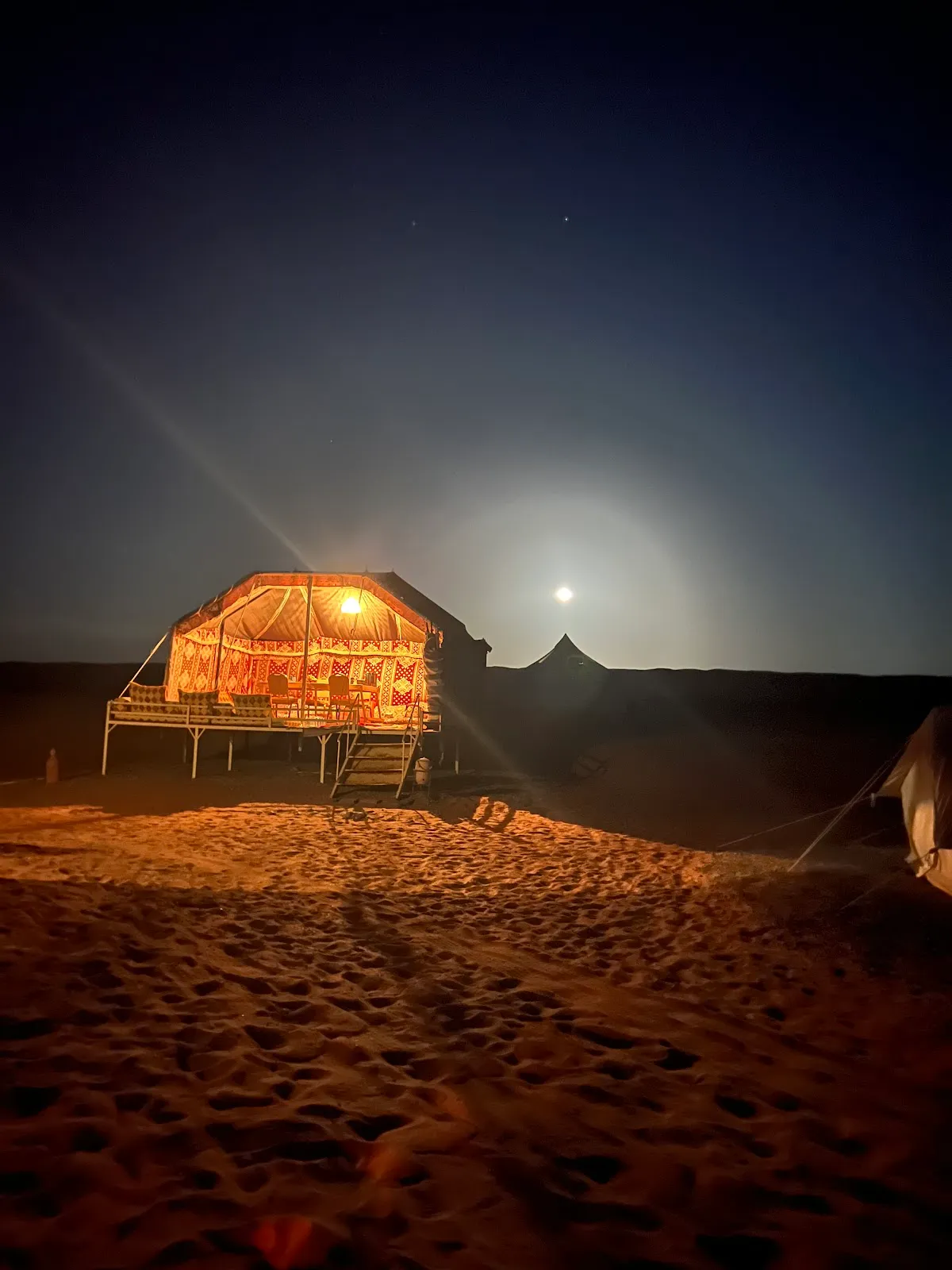 The Nomad Glamping Desert Night Camp, Wahiba Sands interior view