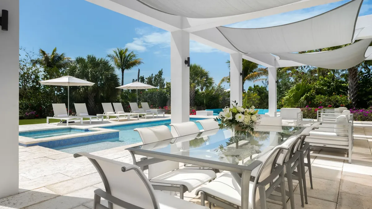 Turquoise Villa, North Caicos interior view