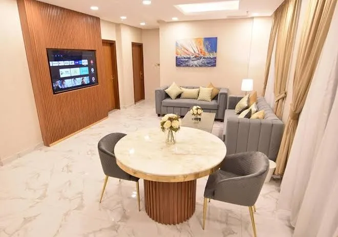 الدانة للشقق الفندقية - Two-Bedroom Apartment, Jahra interior view