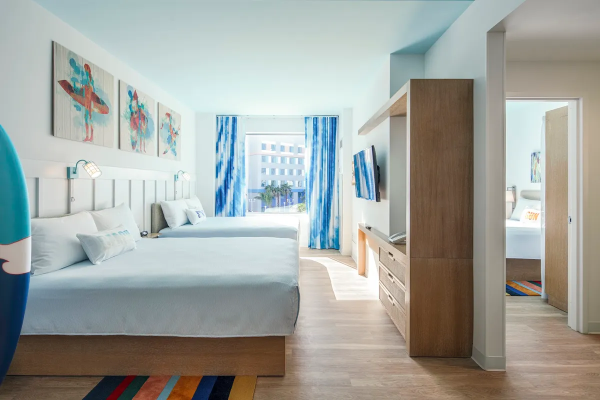 Universal Endless Summer Resort. Surfside Inn and Suites, Orlando interior view