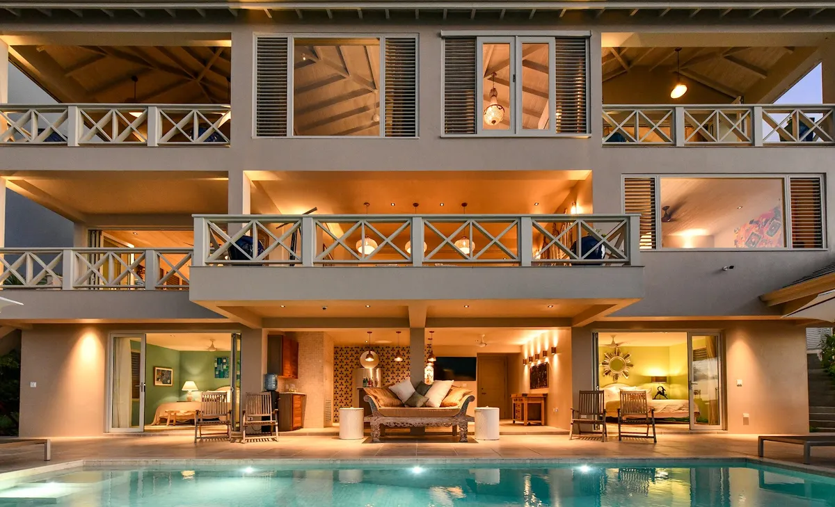 Villa Papillon, English Harbour interior view