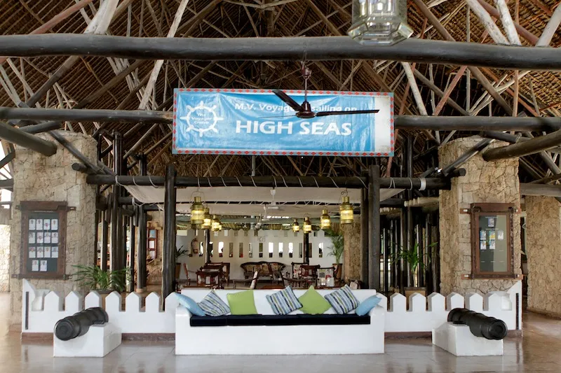 Voyager Beach Resort, Mombasa interior view