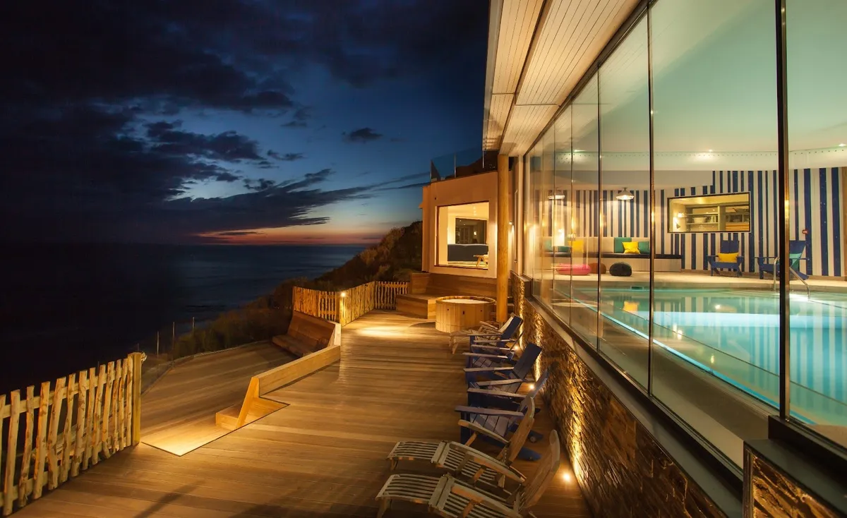 Watergate Bay Hotel, Cornwall interior view