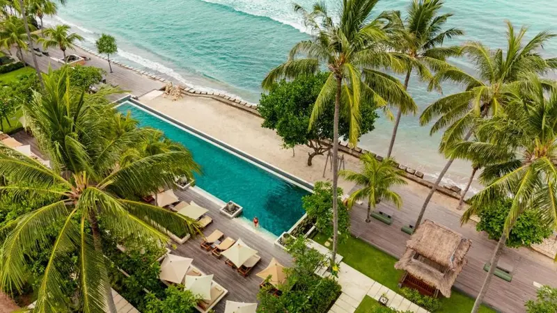 Interno di Qunci Villas Hotel a Senggigi Beach, Lombok