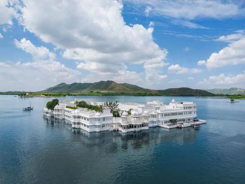 Taj Lake Palace em Lake Pichola, Udaipur