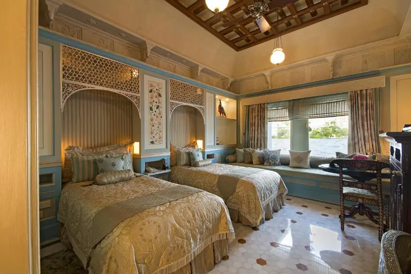 Interior de Taj Lake Palace em Lake Pichola, Udaipur