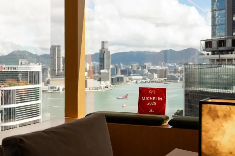 Interior de The Upper House en Admiralty, Hong Kong